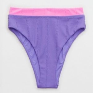 NWT Aerie Crinkle High Cut Cheeky Bikini Bottom